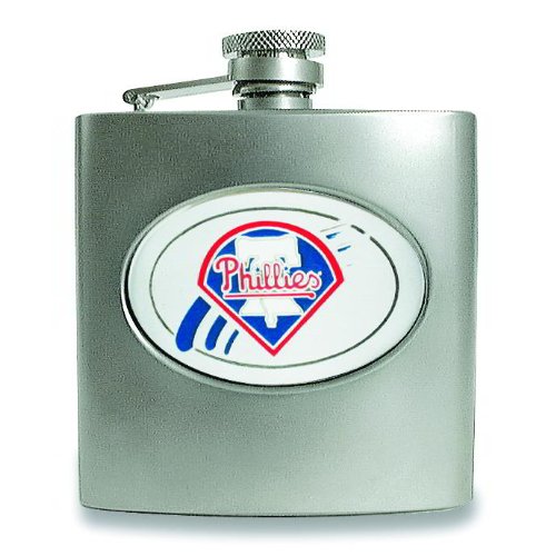 MLB Philadelphia Phillies Stainless Steel Hip Flask 6oz