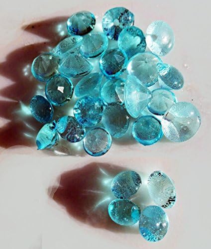 50 Blue Edible Crystal Clear Sugar Diamond Jewels, CAKE DEORATING, ,50
