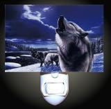 Howling Wolves Decorative Night Light