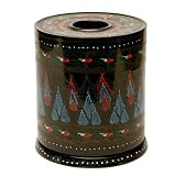 Handmade Lacquer Tissue Box Cover Intricately Hand-etched Design (Thailand)