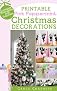 Printable Pink Peppermint Christmas Decorations