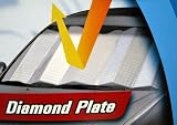 Auto-Shade Reflective Diamond Plate Sunshade (Jumbo Size)