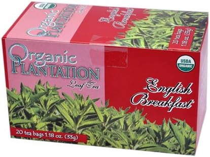 Organic Plantation English Breakfast Tea, 20 Tea Bags