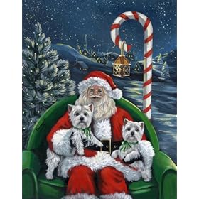 West Highland Terrier Christmas Greeting Cards