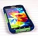 Empire MPERO IMPACT X Series Kickstand Case for Samsung Galaxy S5/GS5 - Retail Packaging - Blue/Green