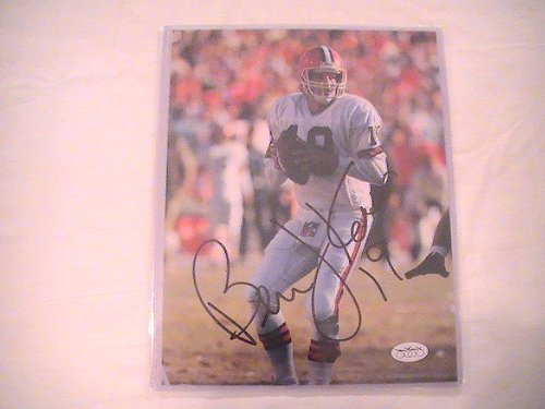 BERNIE KOSAR SIGNED AUTOGRAPHED 8/10 PHOTO CLEVELAND BROWNS COA + HOLOGRAM JSA