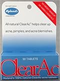 Hyland's ClearAc 100% Natural Acne Tablets, 50 Tablets (Pack of 3)