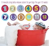 Sticky Bellies Monthly Milestone Stickers, Set of 12