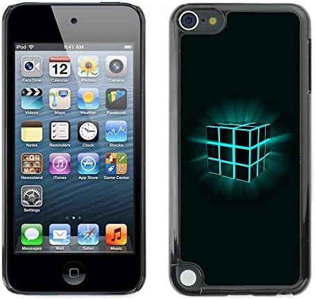 Paccase / Hard Protective Case Cover for - Glowing Rubik's Cube - Apple iPod Touch 5