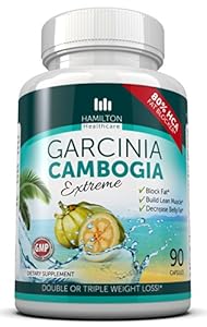 Hamilton Healthcare 80% HCA Garcinia Cambogia Weight Loss Supplement Capsule, 90 Count
