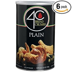 4C Plain Bread Crumbs, 46-OUnce Canisters (Pack of 6) by 4C