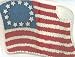 Wilton 1974 Patriotic 13 USA Colonies Old Glory Stars and Stripes American US Flag Cake Pan (502-283) Vintage Retired Collectible