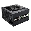 Corsair - Builder Series CX600 V2 - Alimentation pour PC - ATX - 600 W - Noir