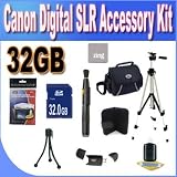 Canon Digital SLR Camera 32GB SDHC Deluxe Accessory Saver Kit