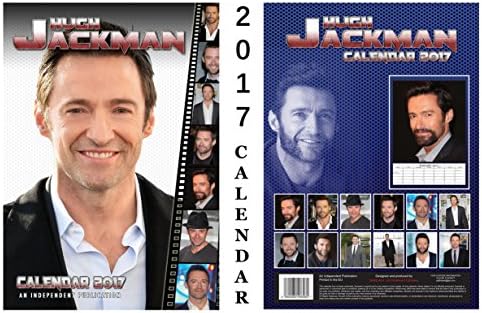 Hugh Jackman 2017 Calendar + Blank Fridge Magnet