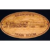 Grandpa's Train Room Wooden Sign