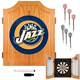 NBA7000-UJ - Utah Jazz NBA Wood Dart Cabinet Set