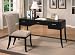 2pcs Contemporary Cappuccino Finish Writing Desk & Chair Set