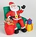 PERE NOEL GONFLABLE SUR CHAISE IL BOUGE LA MAIN, LA TETE ET CHANTE DES CHANSONS - VRAIMENT ETONNANT  LISEZ CECI