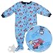 Fire Department Footed Sleeper Pajamas for Infant and Toddler Boys