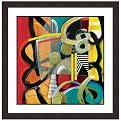 Vital Energies Framed Art by Janet O'Neal- 32.26x32.26"