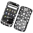 HTC Google Nexus One Snap-On Protector Hard Cover Black Glitter Stars Design