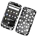 HTC Google Nexus One Snap-On Protector Hard Cover Black Glitter Stars Design