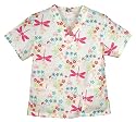 Print V-neck Scrub Top - P15