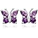 Sterling Silver Amethyst Butterfly Earrings