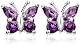 Sterling Silver Amethyst Butterfly Earrings