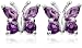Jewelry : Sterling Silver Amethyst Butterfly Earrings
