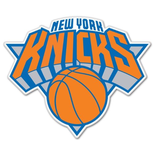 New York Knicks car bumper sticker decal 4" x 4"