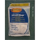 Sharp Upright Types PU-2 Vacuum Bags - 3 Pack