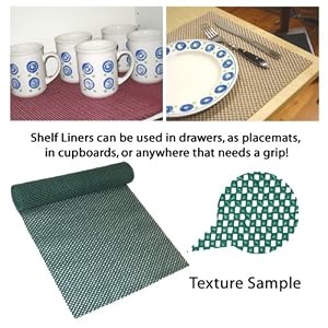 4 Pack 2200 Series Shelf Liner Green by