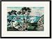 Black Framed/Matted Print 17x23, Staten Island