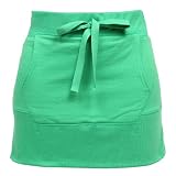 Solid Kelly Green Roo Mini Fleece Skirt with Ribbing Women Adult Sizes