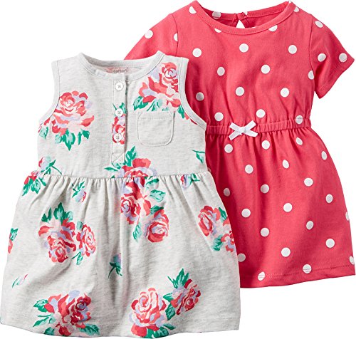 Carters Baby Girls 2-pk. Floral Dot Dresses