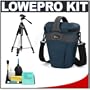 Lowepro Cirrus TLZ 25 Holster Camera (Blue) Bag/Case + Tripod + Accessory Kit for Canon Rebel XSi, XS, T1i, XTi, 40D, 50D, Nikon D40, D60, D5000, D90, D300, D700, Olympus Evolt E-30, E-450, E-520, E-620, and Sony Alpha A200, A300, A350, A700 Digital SLR Cameras