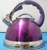 from Prima 3.5 LITRE STAINLESS STEEL WHISTLING KETTLE PURPLE Model 11146c