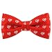 Valentine Hearts by Wild Ties red silk pretied bowties
