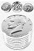 Dollar Tobacco Grinder Eisenhower $1 Coin Style Metal + Bounse Free 5x Brass Pipe Screens