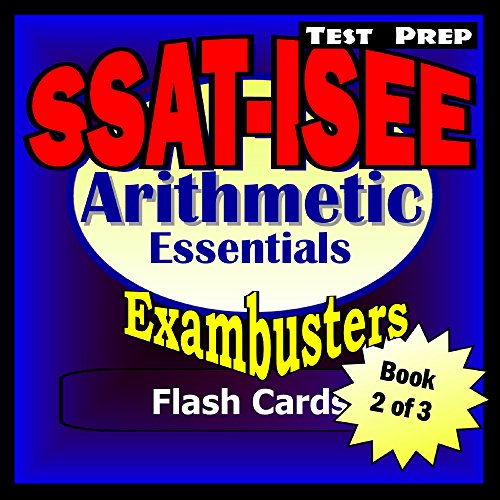 ssat isee test prep arithmetic review exambusters flash cards workbook 2 of 3 ssat exam study guide exambusters