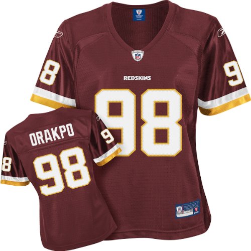 Reebok Washington Redskins Brian Orakpo Women's Premier Jersey Large