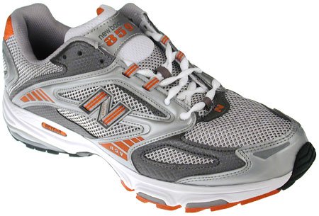 MR859 New Balance Running Shoes, Men's, Grey/Orange,9.5 EE
