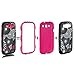 S3 Case, Galaxy S3 - E LV Galaxy S3 Case Cover Hybrid Defender Armor Shock-Absorption for Samsung Galaxy S3 i9300 with 1 Screen Protector, 1 Black Stylus and E LV Microfiber Sticker Digital Cleaner - (Pink)