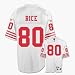 Jerry Rice 1990 San Francisco 49ers #80 Gridiron Classics Premier Throwback Reebok NFL Football Jers