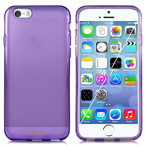Minisuit Frost TPU Slim Rubber Grip Case for iPhone 6, 6S (Purple)