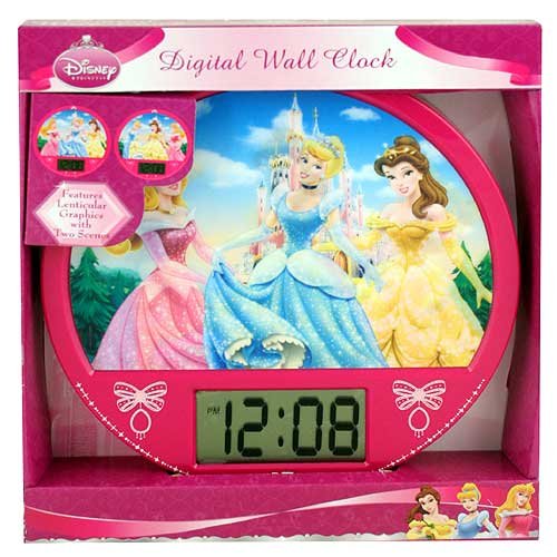 Disney Princess Digital Wall Clock Lenticular
