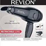 IMAGE OF New Helen Of Troy 1875W Ionic Ceramic Dryer Retractable Cord Cold Shot Button Folding Handle