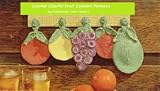 Crochet Colorful Fruit Coasters - Fun Fruit Shaped Coasters to Crochet - Grapes, Oranges and Pears to Crochet